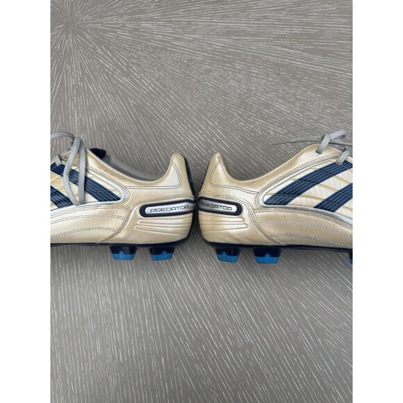 Addidas Predator Cleats Size 13 US White Blue And Yellow No Box main image 7